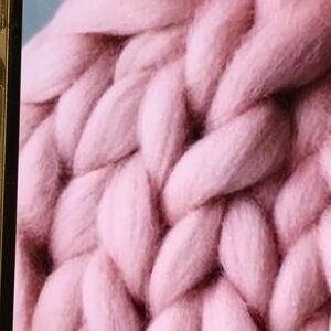 Pastel Pink Knit Infant Beanie with Pom Pom